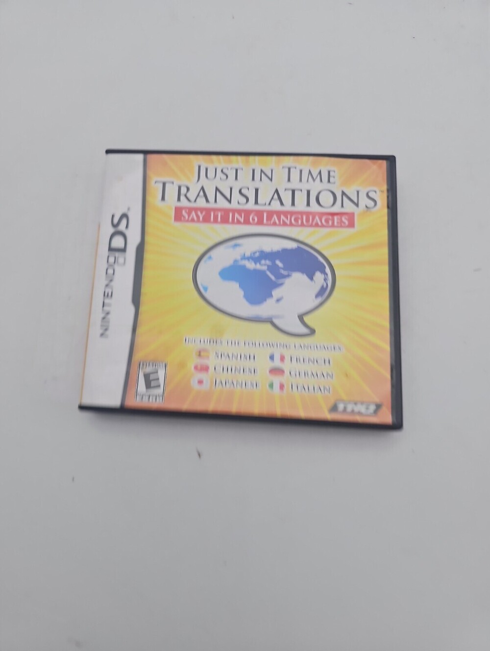 Just in Time Translations Nintendo DS Case & Manual Only - NO GAME - THQ 2009